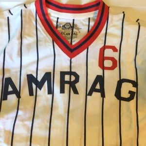 NWT American rag varsity short sleeve shirt XL